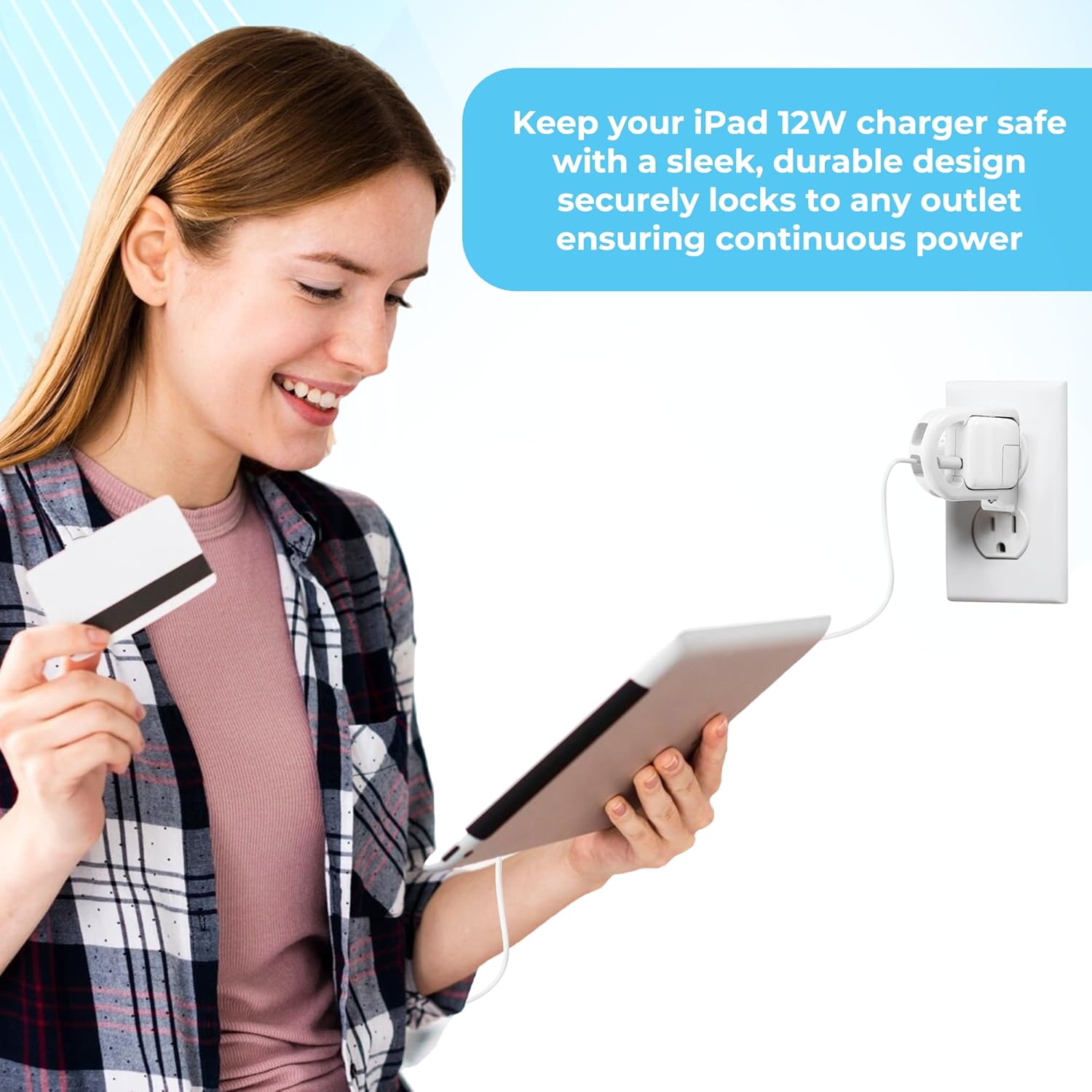 iPad 12W Power Adapter Charger Lock – LockSocket®