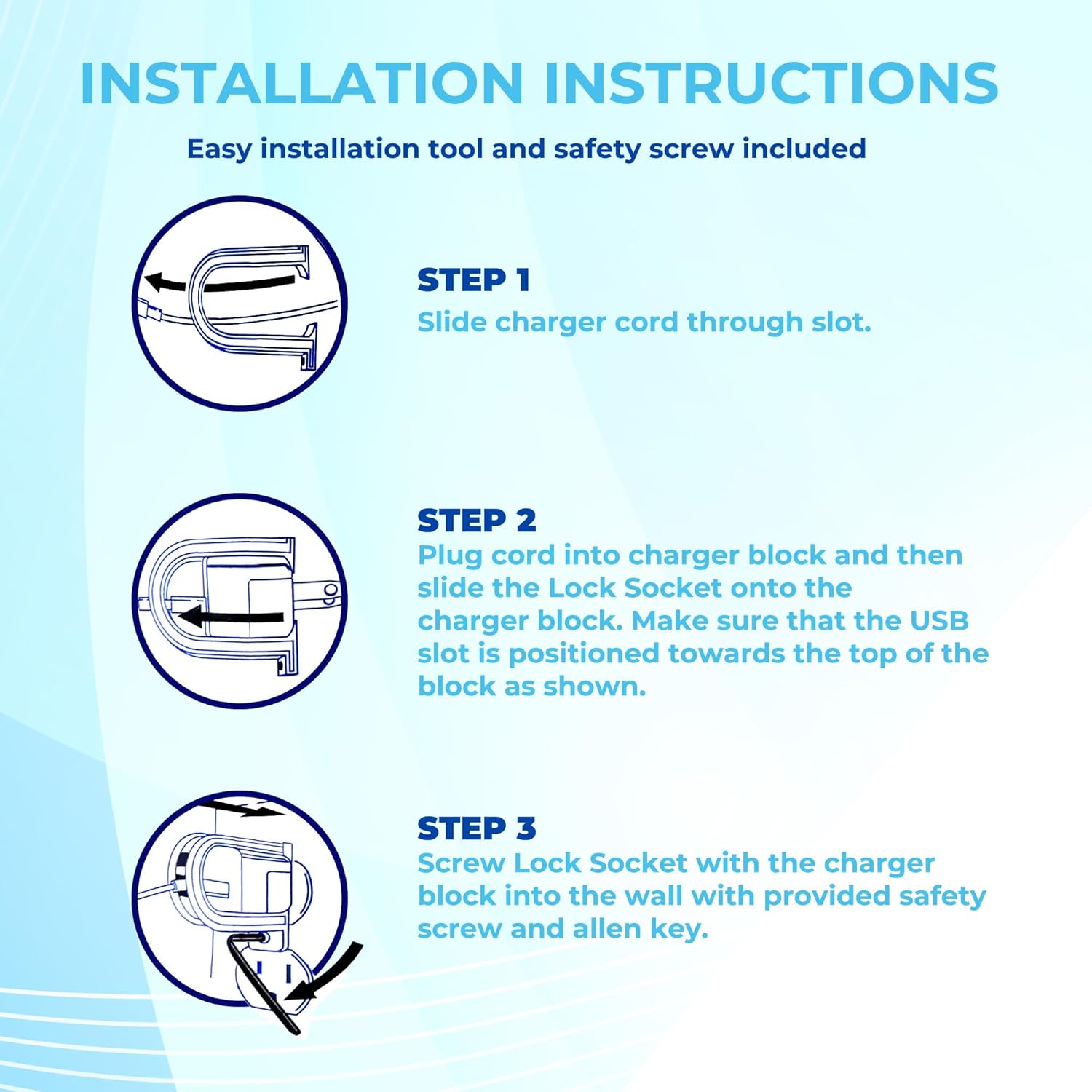 iPad 12W Power Adapter Charger Lock – LockSocket®