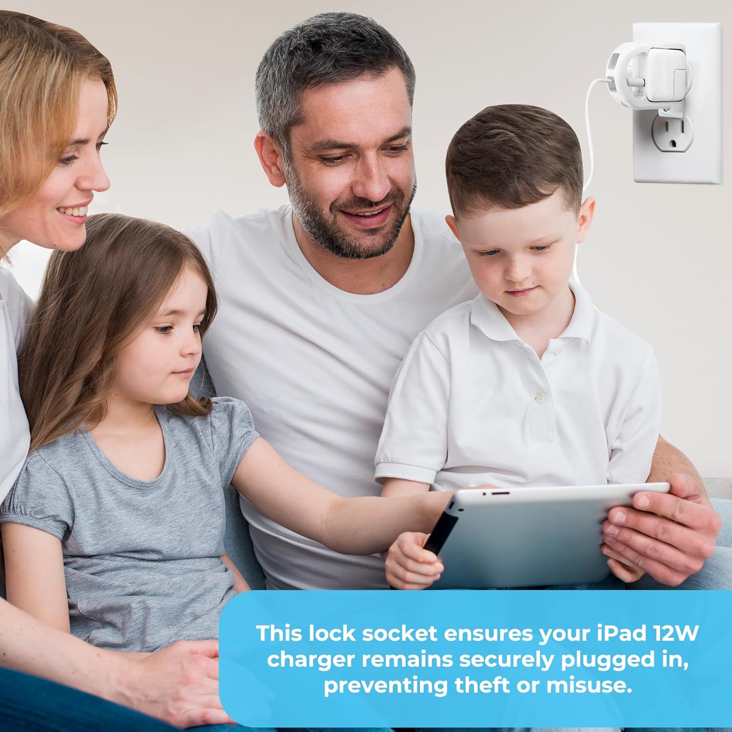 iPad 12W Power Adapter Charger Lock – LockSocket®