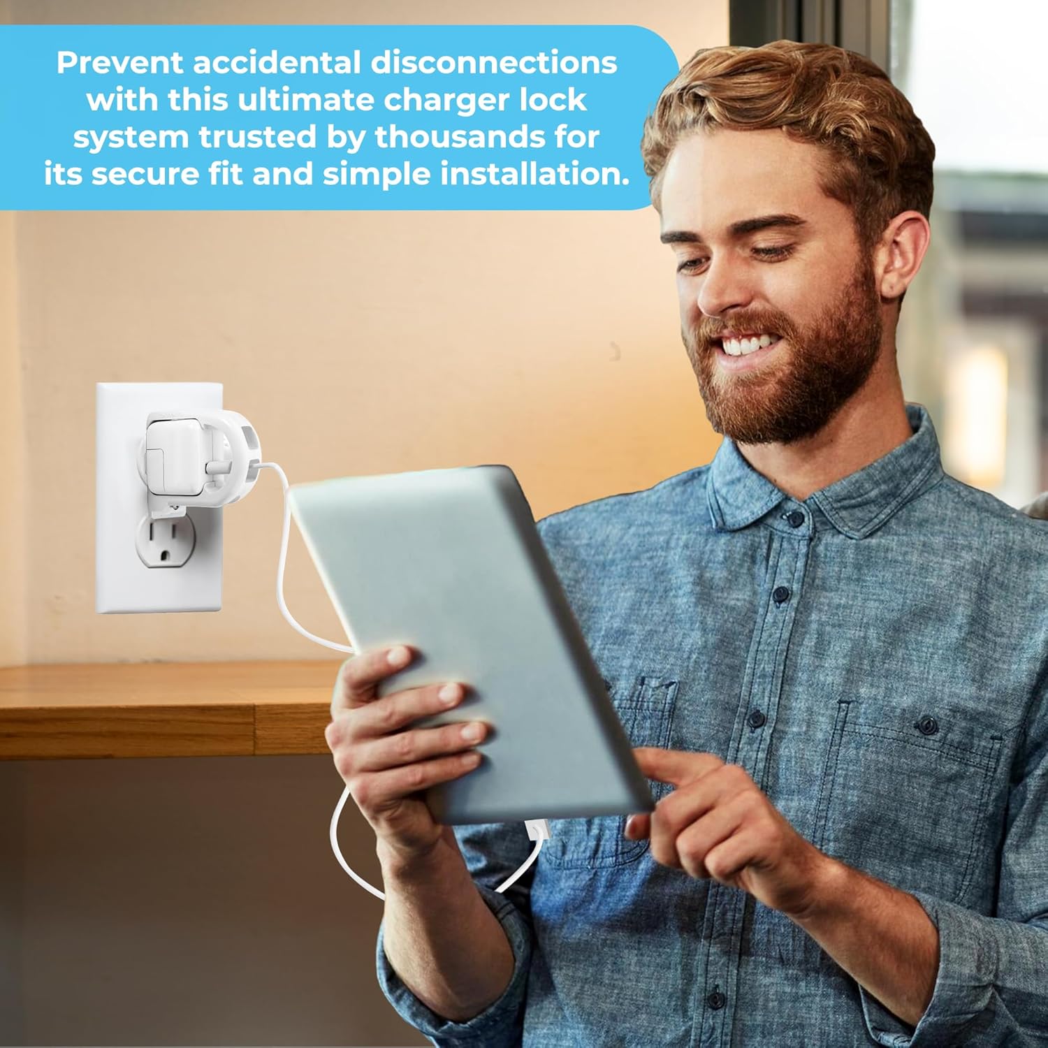 iPad 12W Power Adapter Charger Lock – LockSocket®