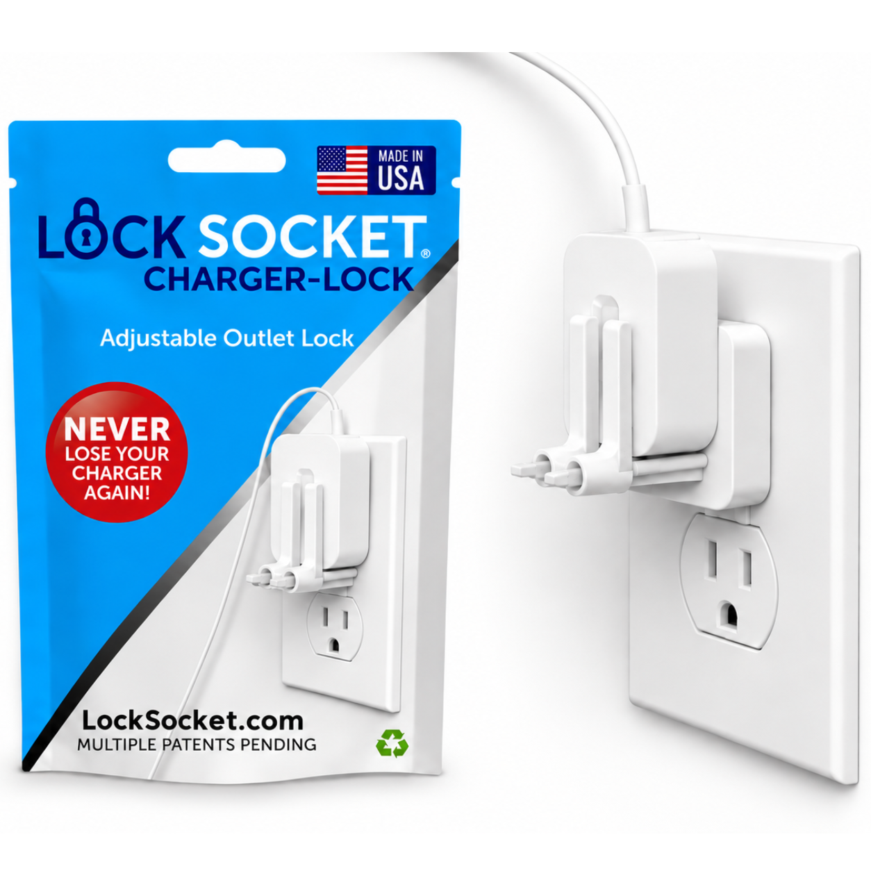Adjustable Outlet Lock Straight