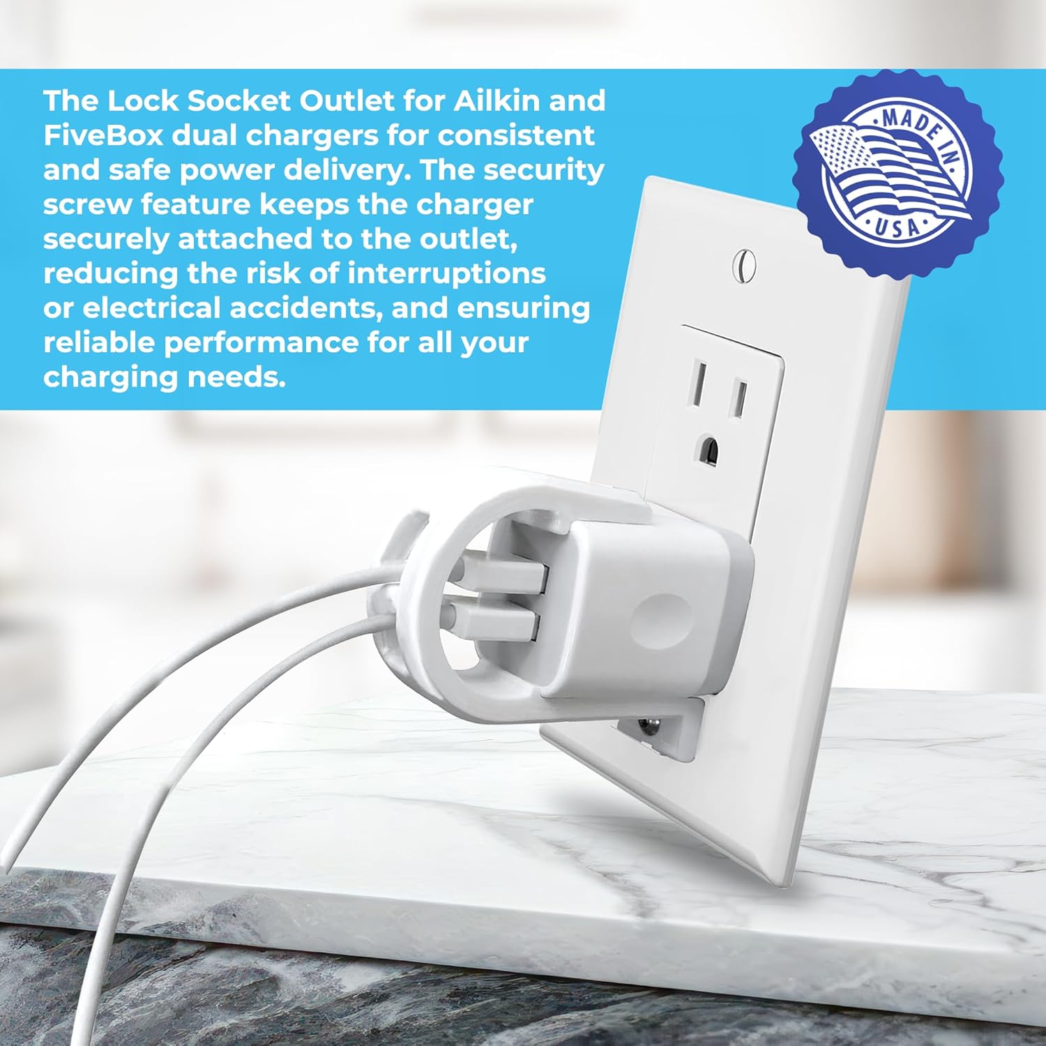 Ailkin and Fivebox Charger Lock – LockSocket®