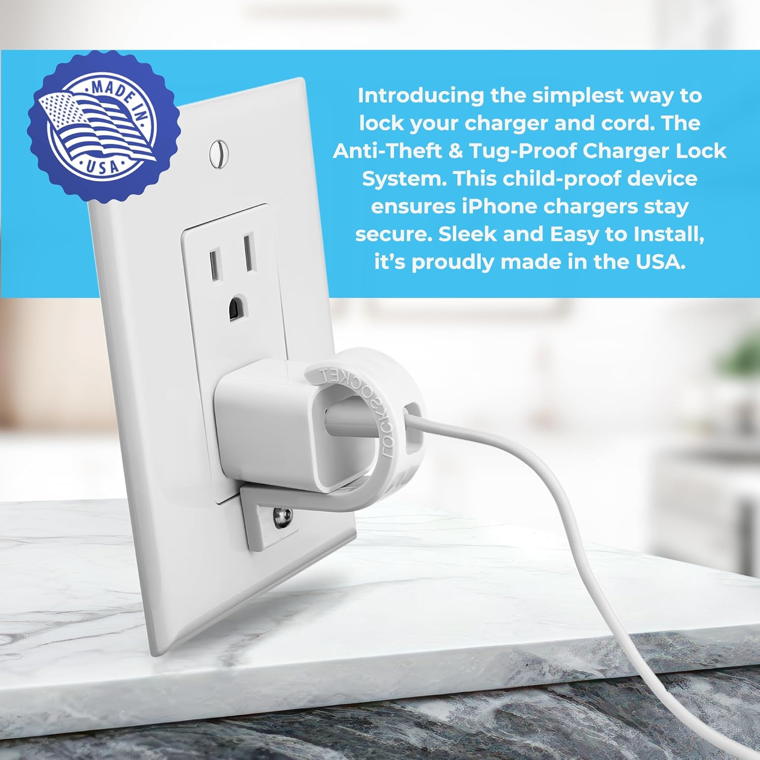 iPhone (original cube) Charger Lock – LockSocket®