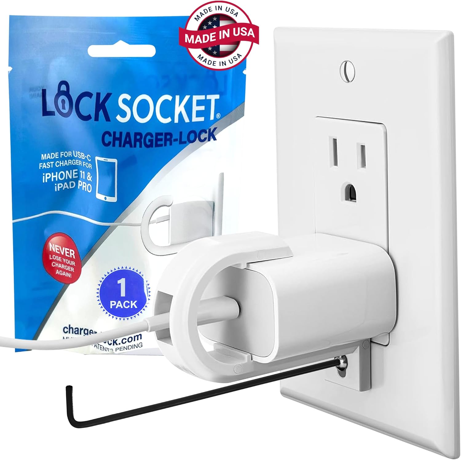 iPhone 11 and iPad Pro Charger Lock– LockSocket®