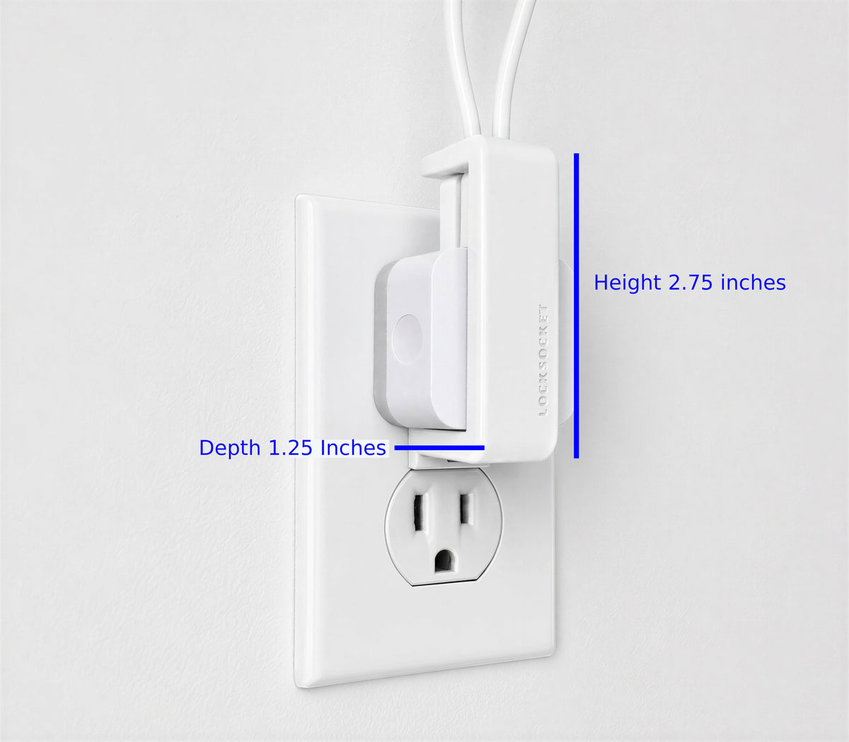 Locksocket Charger Lock for Ailkin Dual 90 degree USB chargers