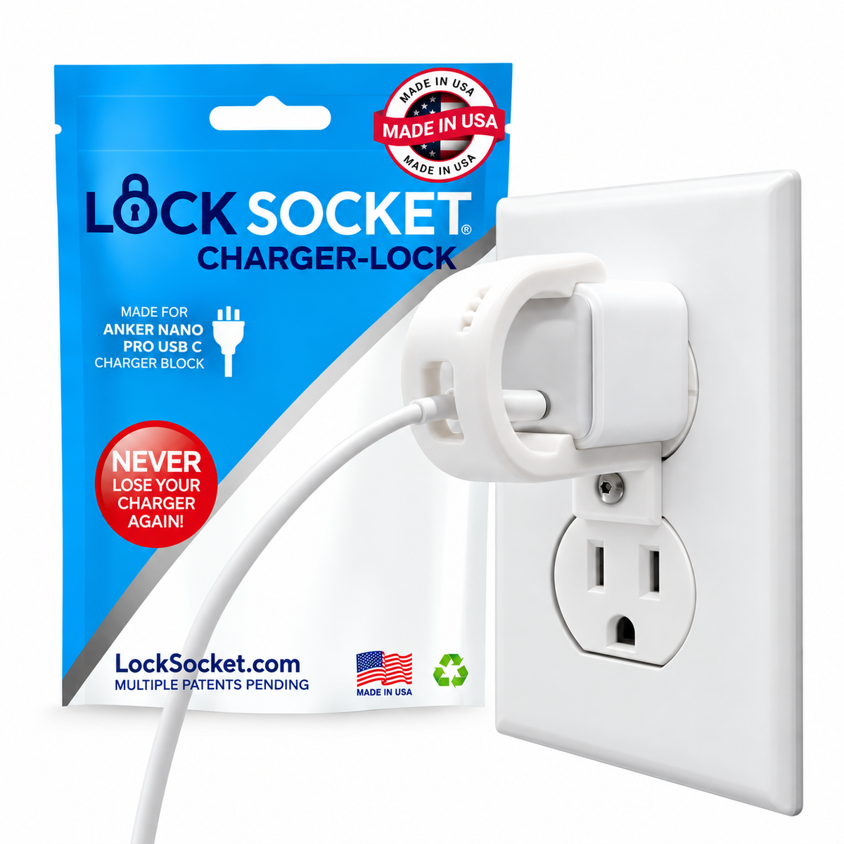 Anker Nano Pro USBC Charger Lock - LockSocket®