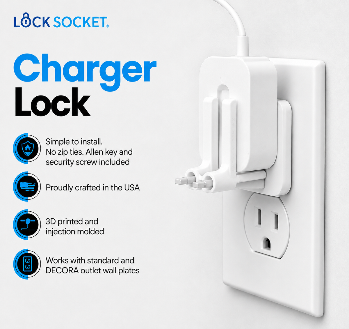Adjustable Outlet Lock Straight