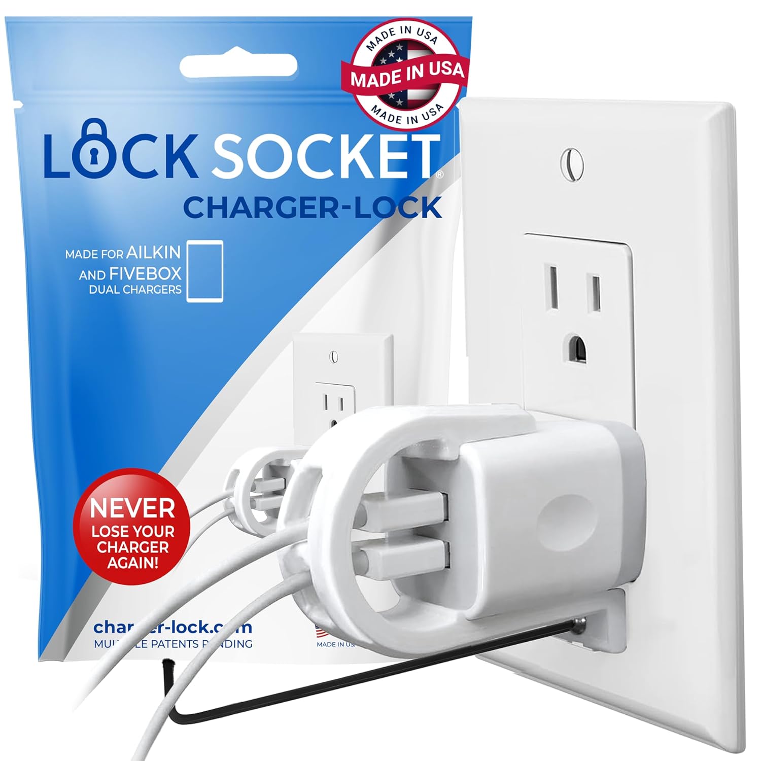 Ailkin and Fivebox Charger Lock – LockSocket®