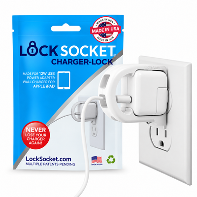 iPad 12W Power Adapter Charger Lock – LockSocket®